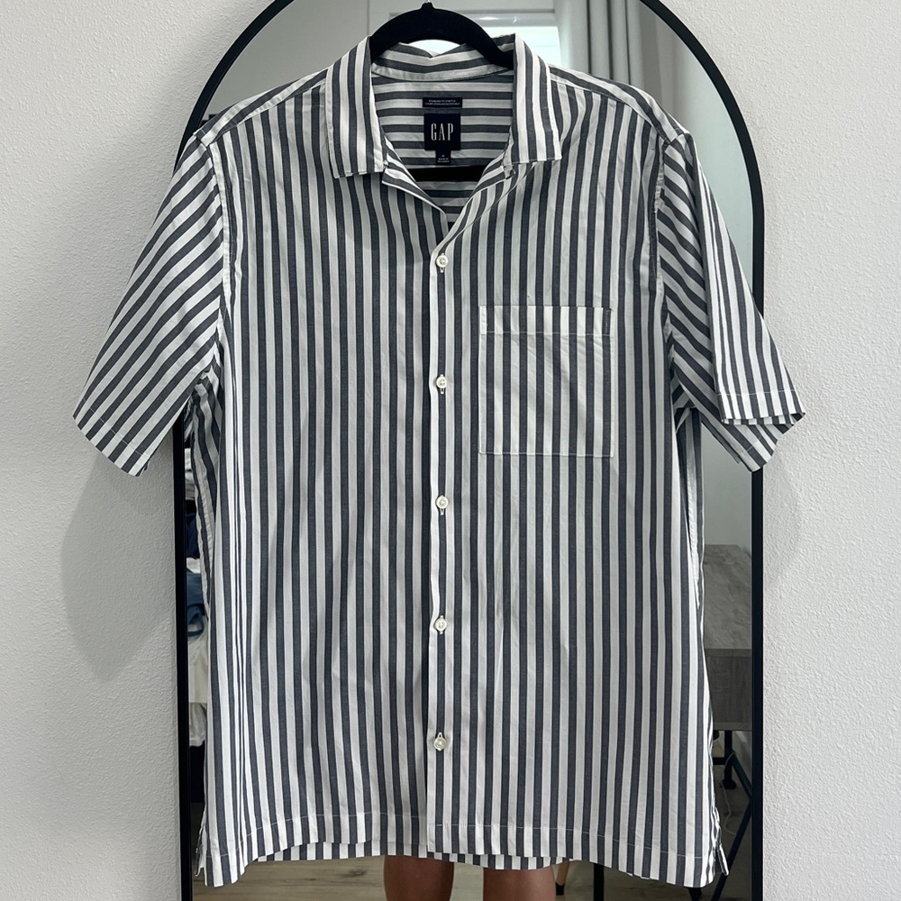 Striped button down shirt